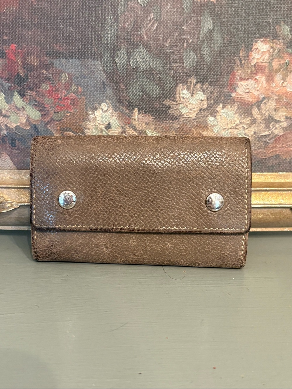 Vintage Hermès Grained Leather 4-Key Case